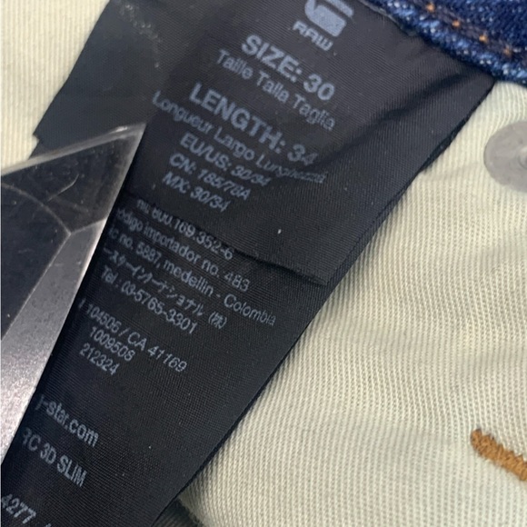 G-Star Raw Denim Arc 3D Loose Tapered Braces Jeans Size 30 (693) - Picture 6 of 7